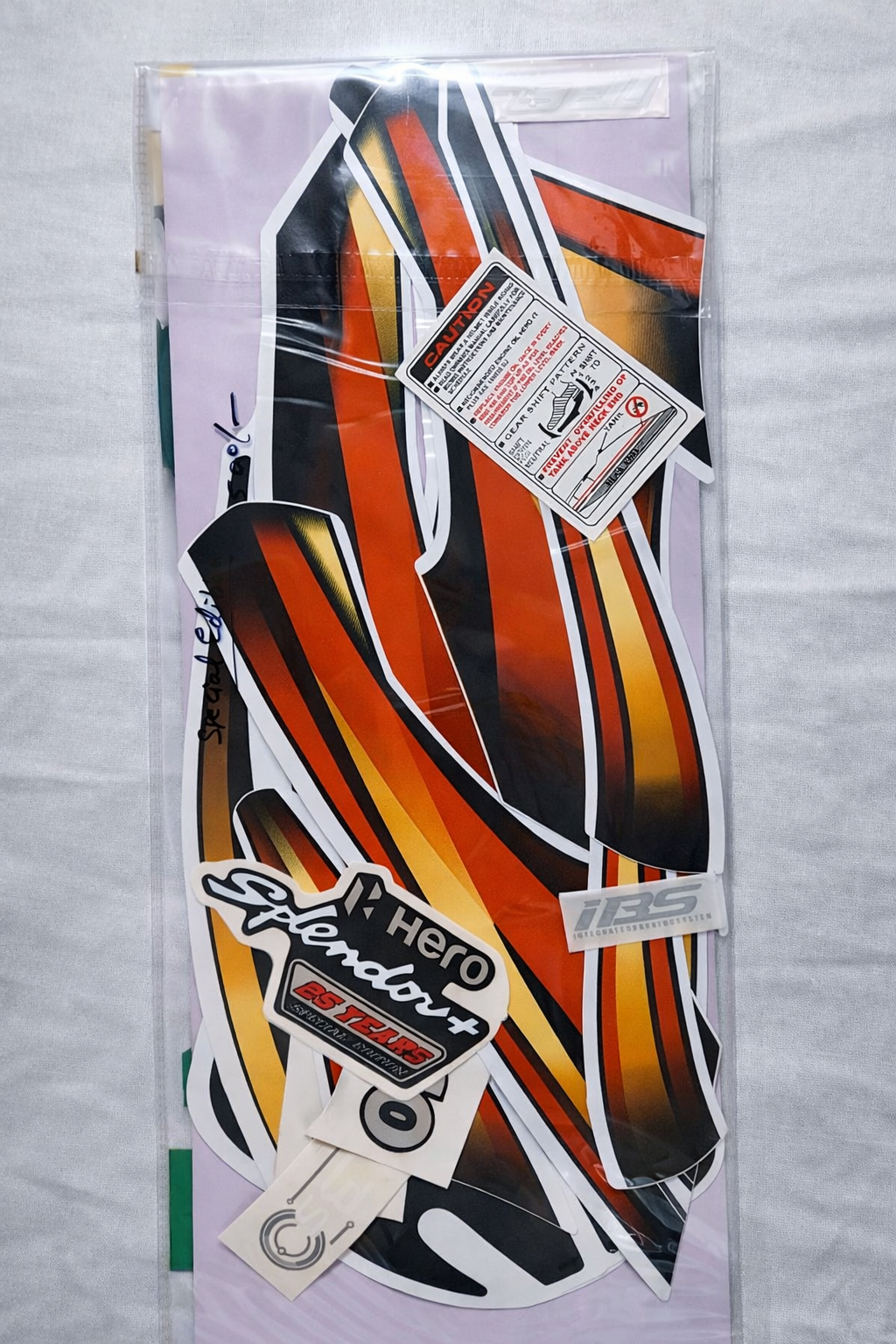 Hero Splendor Plus Complete Sticker Set