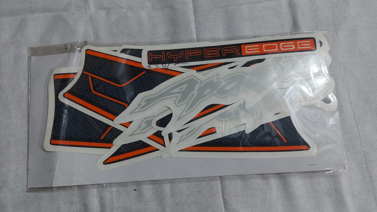 TVS Apache 160 Full Body Sticker Set (Black/Orange) - Image 2