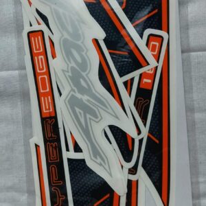 TVS Apache 160 Full Body Sticker Set (Black/Orange)